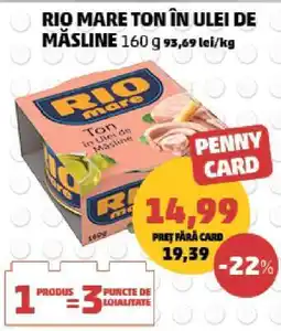 Penny RIO MARE TON ÎN ULEI DE MĂSLINE Ofertă
