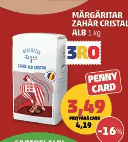 Penny Mărgăritar Zahăr Cristal Alb 1 kg Ofertă
