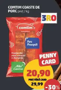 Penny COMTIM COASTE DE PORC Ofertă
