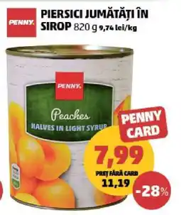 Penny Piersici jumătăți în sirop Ofertă