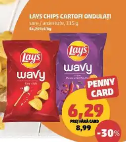 Penny Lays Chips Cartofi Ondulați Ofertă