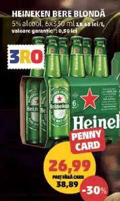 Penny HEINEKEN Bere blondă Ofertă