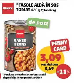 Penny Fasole albă în sos tomat Ofertă