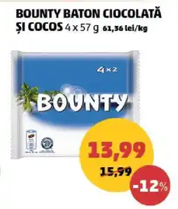 Penny BOUNTY BATON CIOCOLATĂ ȘI COCOS Ofertă