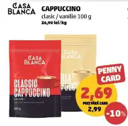 Penny Cappuccino clasic/vanilie 100 g Ofertă