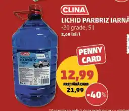 Penny CLINA Lichid Parbriz Iarnă Ofertă