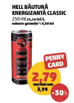 Penny HELL BĂUTURĂ ENERGIZANTĂ CLASSIC Ofertă