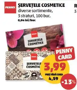 Penny Șervețele cosmetice Ofertă