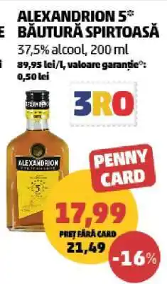 Penny ALEXANDRION 5* Băutură spirtoasă Ofertă