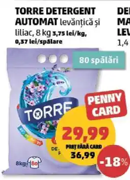 Penny TORRE DETERGENT AUTOMAT Ofertă