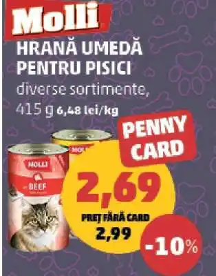 Penny Molli Hrană Umedă pentru Pisici Ofertă