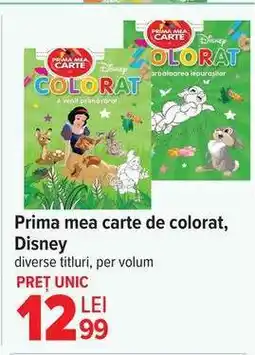 Carrefour Prima mea carte de colorat, Disney Ofertă