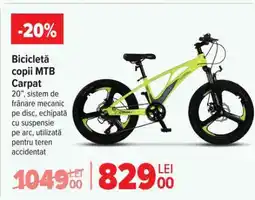 Carrefour Bicicletă copii MTB Carpat Ofertă