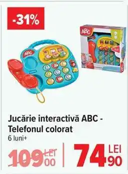 Carrefour Jucărie interactivă ABC - Telefonul colorat Ofertă