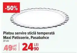 Carrefour Platou servire sticlă temperată Maxi Patisserie, Pasabahce Ofertă