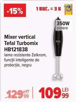 Carrefour Mixer vertical Tefal Turbomix HB121838 Ofertă