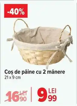 Carrefour Coș de pâine cu 2 mânere Ofertă