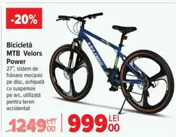 Carrefour Bicicletă MTB Velors Power Ofertă