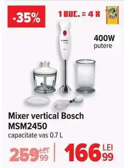 Carrefour Mixer vertical Bosch MSM2450 Ofertă
