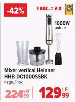 Carrefour Mixer vertical Heinner HHB-DC1000SSBK Ofertă