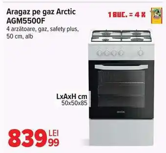 Aragaz pe gaz Arctic AGM5500F