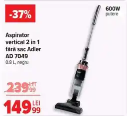 Carrefour Aspirator vertical 2 in 1 fără sac Adler AD 7049 Ofertă