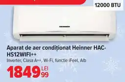 Carrefour Aparat de aer condiționat Heinner HAC-HS12WIFI++ Ofertă