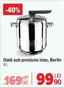 Carrefour Oală sub presiune inox, Berlin Ofertă
