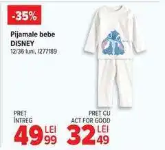 Carrefour Pijamale bebe DISNEY Ofertă