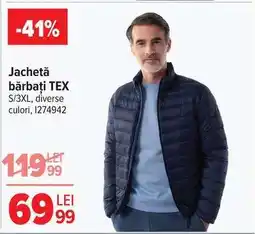 Carrefour Jachetă bărbați TEX Ofertă