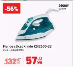 Carrefour Fier de călcat Klindo KSI2600-23 Ofertă
