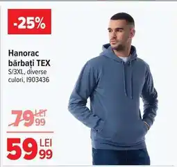 Carrefour Hanorac bărbați TEX Ofertă