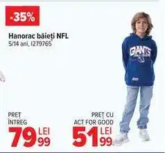 Carrefour Hanorac băieți NFL Ofertă