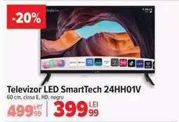 Carrefour Televizor LED SmartTech 24HH01V Ofertă