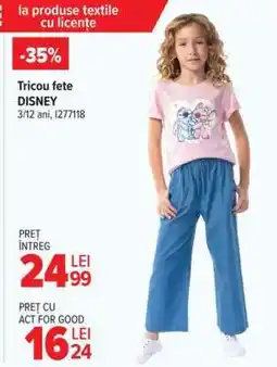 Carrefour Tricou fete, Disney Ofertă