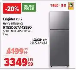 Carrefour Frigider cu 2 uși Samsung RT53DG7A14S9EO Ofertă