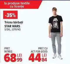 Carrefour Tricou bărbați STAR WARS Ofertă