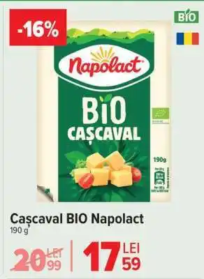 Carrefour Cașcaval Bio Napolact Ofertă