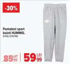 Carrefour Pantaloni sport baieti HUMMEL Ofertă