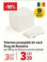 Carrefour Telemea proaspătă de vacă Drag de România Ofertă
