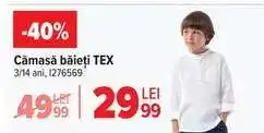 Carrefour Cămașă băieți, TEX Ofertă
