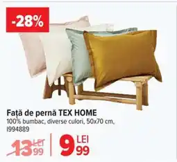 Carrefour Față de pernă TEX HOME Ofertă