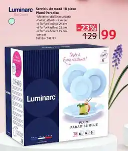 Selgros Serviciu de masă 18 piese Plumi Paradise Ofertă