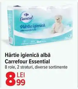 Carrefour Hârtie igienică albă Carrefour Essential Ofertă