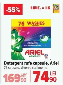 Carrefour Detergent rufe capsule Ariel Ofertă