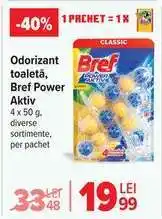 Carrefour Odorizant toaletă, Bref Power Aktiv Ofertă