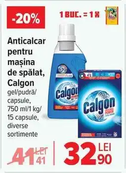 Carrefour Anticalcar pentru mașina de spălat, Calgon Ofertă