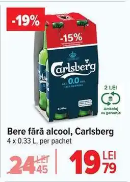 Carrefour Bere fără alcool Carlsberg Ofertă