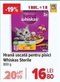 Carrefour Hrană uscată pentru pisici Whiskas Sterile Ofertă