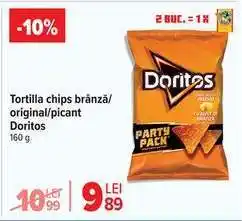 Carrefour Tortilla chips brânză/original/picant Doritos Ofertă